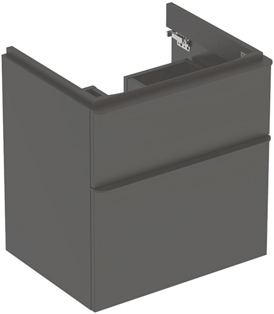 Geberit Smyle Square armoire 58.4x47x61.7 cm sous-lavabo suspendu noir 500.352.JK.1