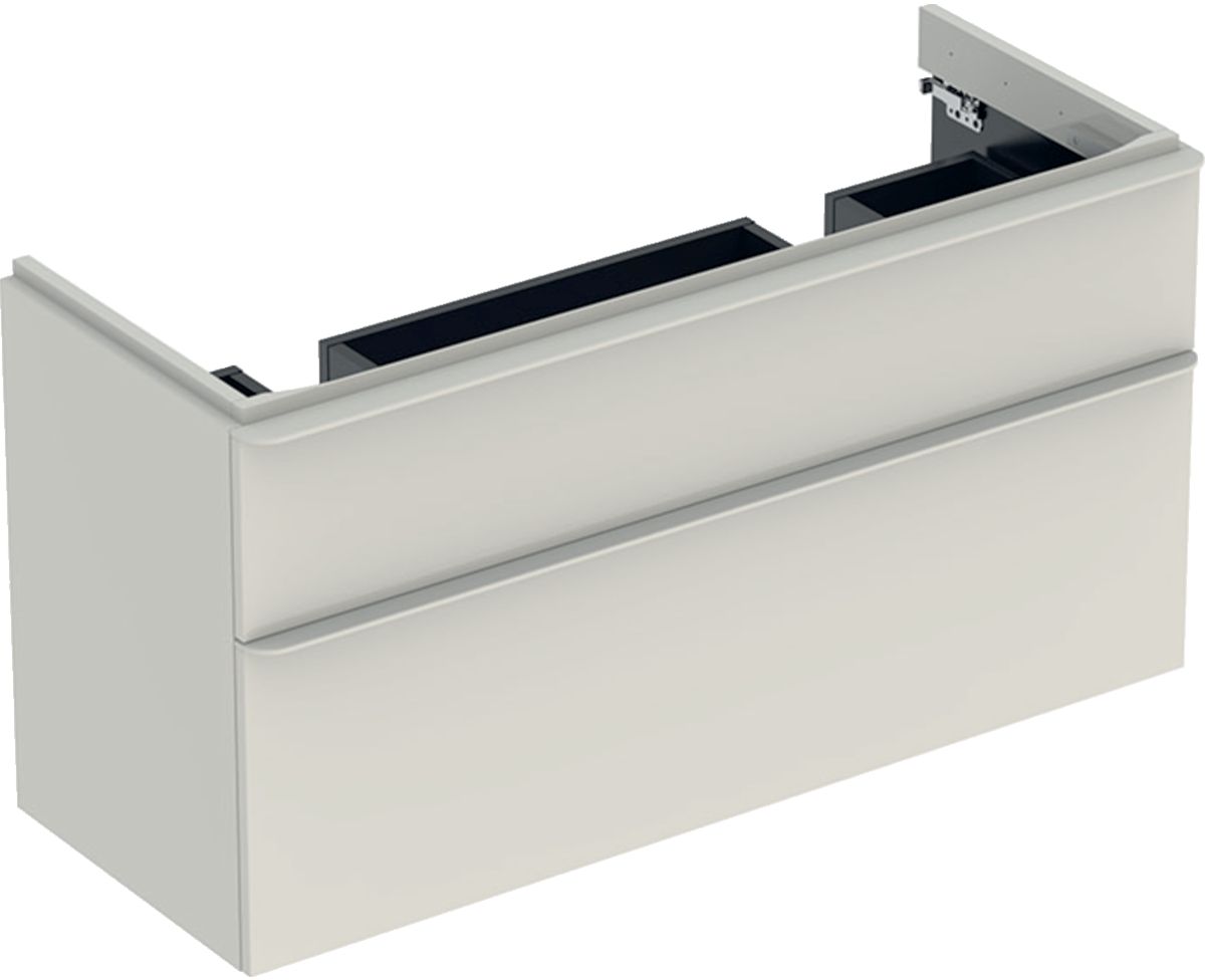 Geberit Smyle Square table décorative 118.4x47x61.7 cm sous-lavabo suspendu gris 500.356.JL.1