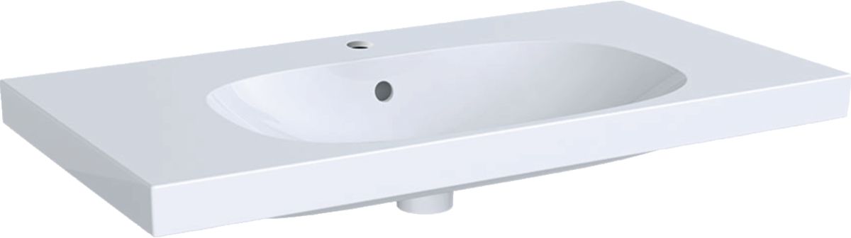 Geberit Acanto lavabo 90x48 cm rectangulaire de meuble blanc 500.623.01.8