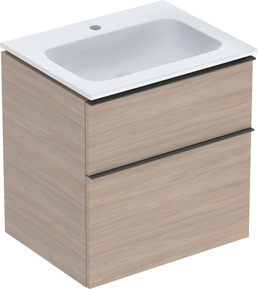 Geberit iCon lavabo avec meuble 60 cm chêne 502.331.JH.1