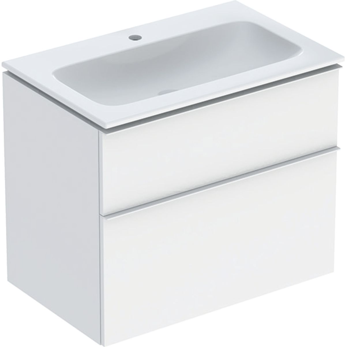 Geberit iCon lavabo avec meuble 75 cm blanche 502.332.01.3
