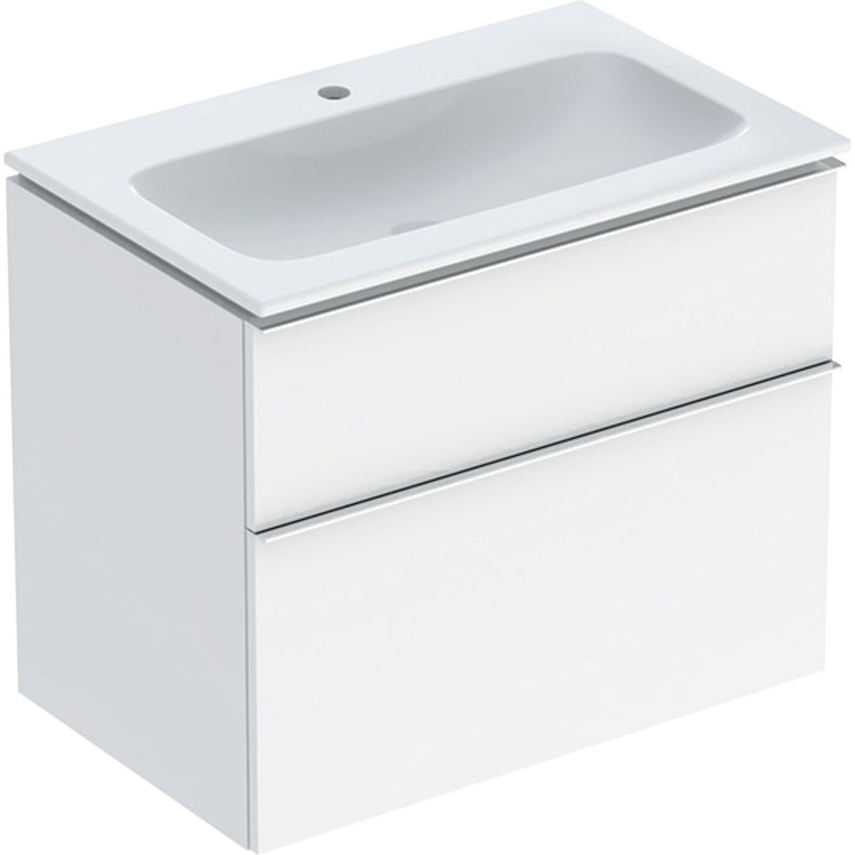 Geberit iCon lavabo avec meuble 75 cm blanche 502.332.01.2