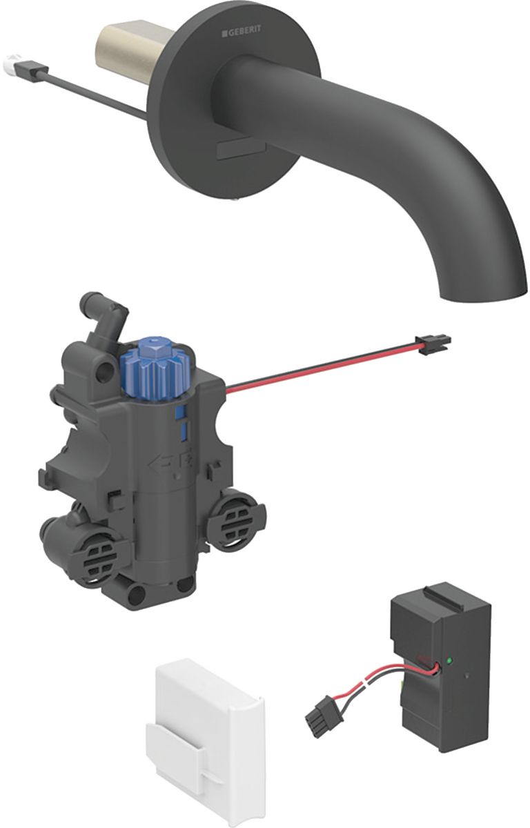 Geberit Piave mitigeur de lavabo encastrée oui noir 116.267.14.1