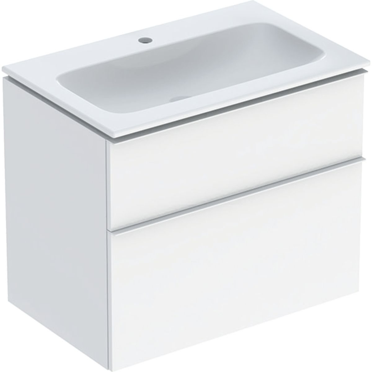 Geberit iCon lavabo avec meuble 75 cm blanche 502.332.01.1