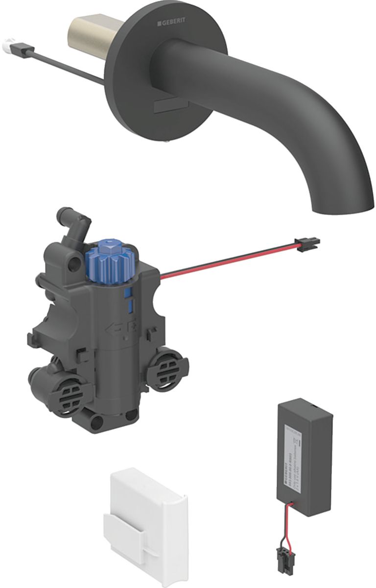 Geberit Piave mitigeur de lavabo encastrée oui électronique noir 116.268.14.1