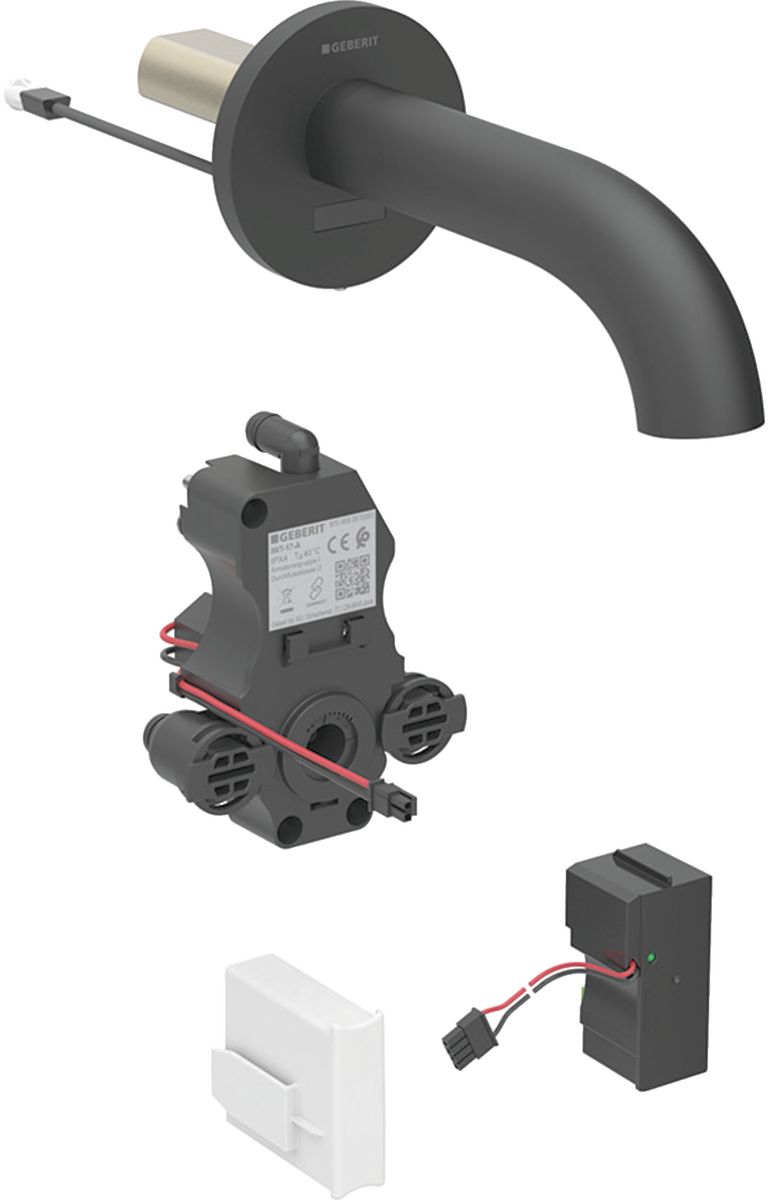 Geberit Piave vanne de lavabo encastrée électronique noir 116.281.14.1