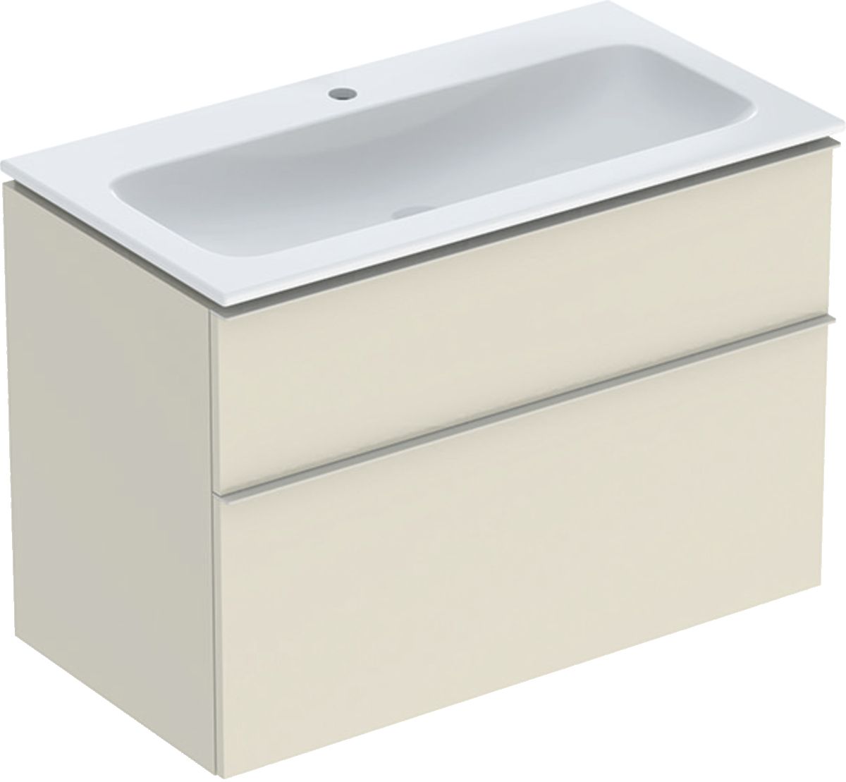 Geberit iCon lavabo avec meuble 90 cm grise 502.333.JL.1
