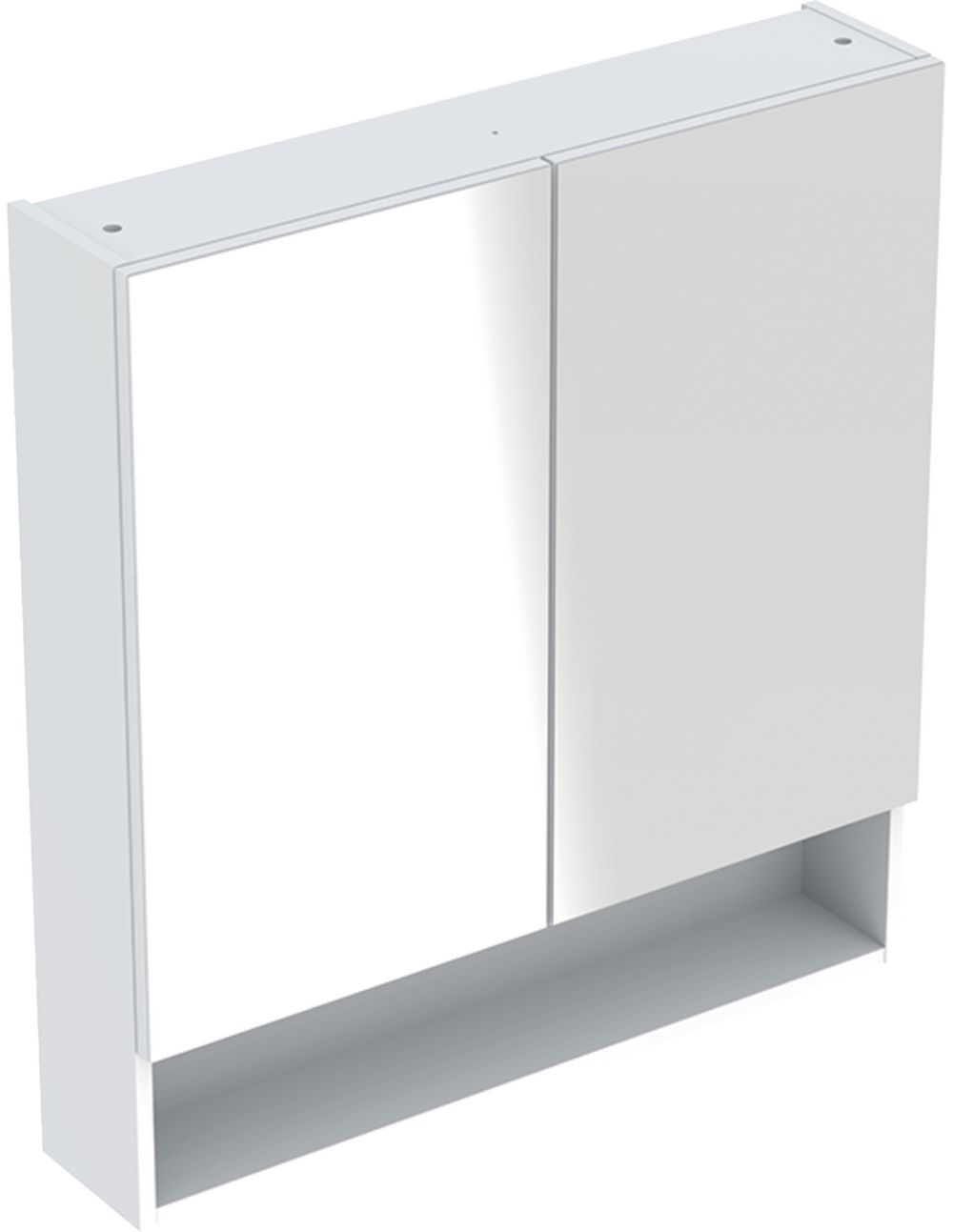 Geberit Selnova Square armoire 58.8x17x85 cm avec miroir blanc 501.264.00.1