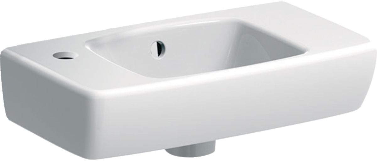 Geberit Selnova Compact lavabo 45x25 cm rectangulaire classique blanc brillant 500.319.01.5