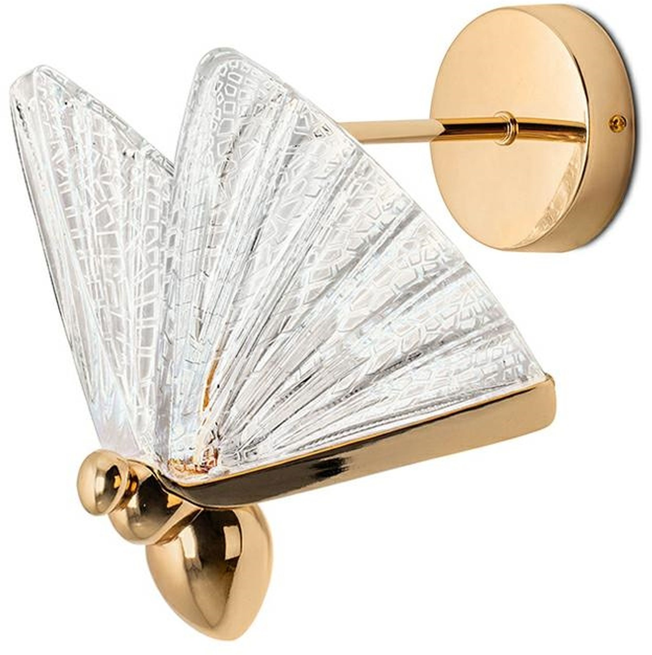 Moosee Butterfly applique murale 1x7 W transparent-doré MSE010100324