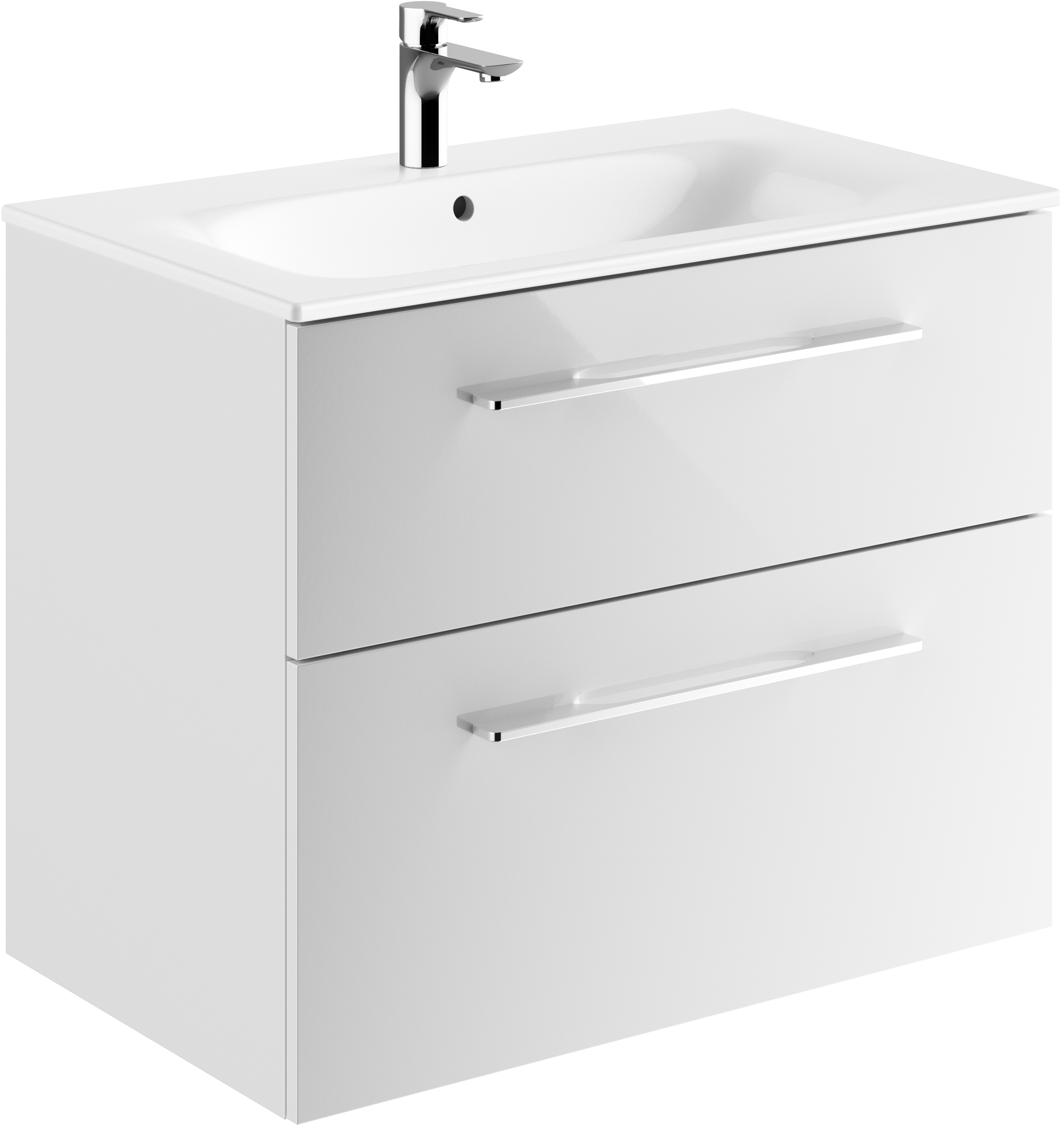 Geberit Selnova Square lavabo avec meuble 80 cm blanche 501.240.00.1