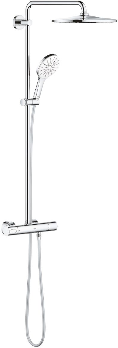 Grohe Rainshower ensemble de douche mural avec thermostat oui blanc 26647LS0