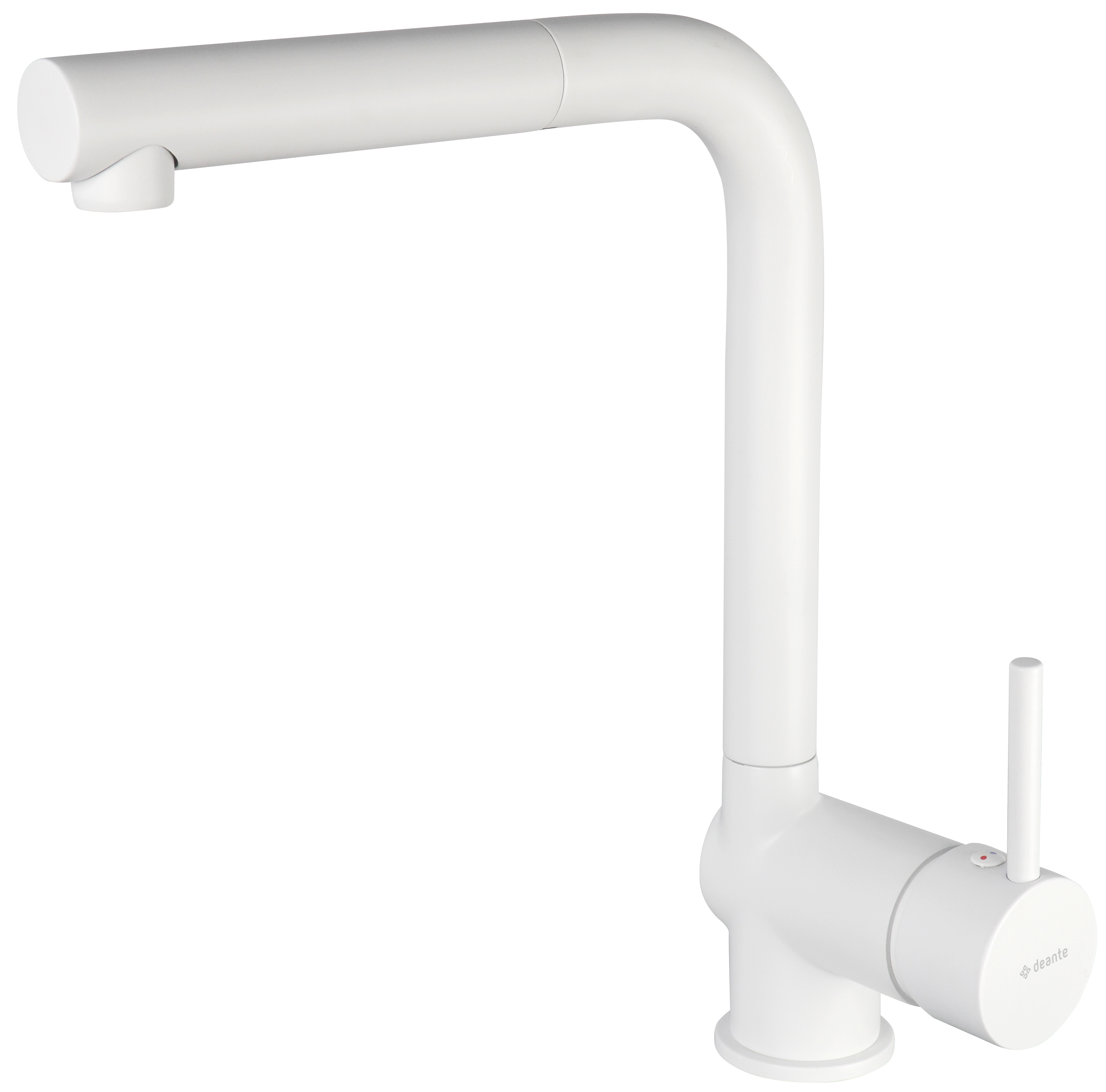 Deante Aster mitigeur de cuisine sur pied blanc BCAA73M