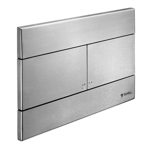 Schell Montus bouton de chasse d'eau pour WC acier 30702899