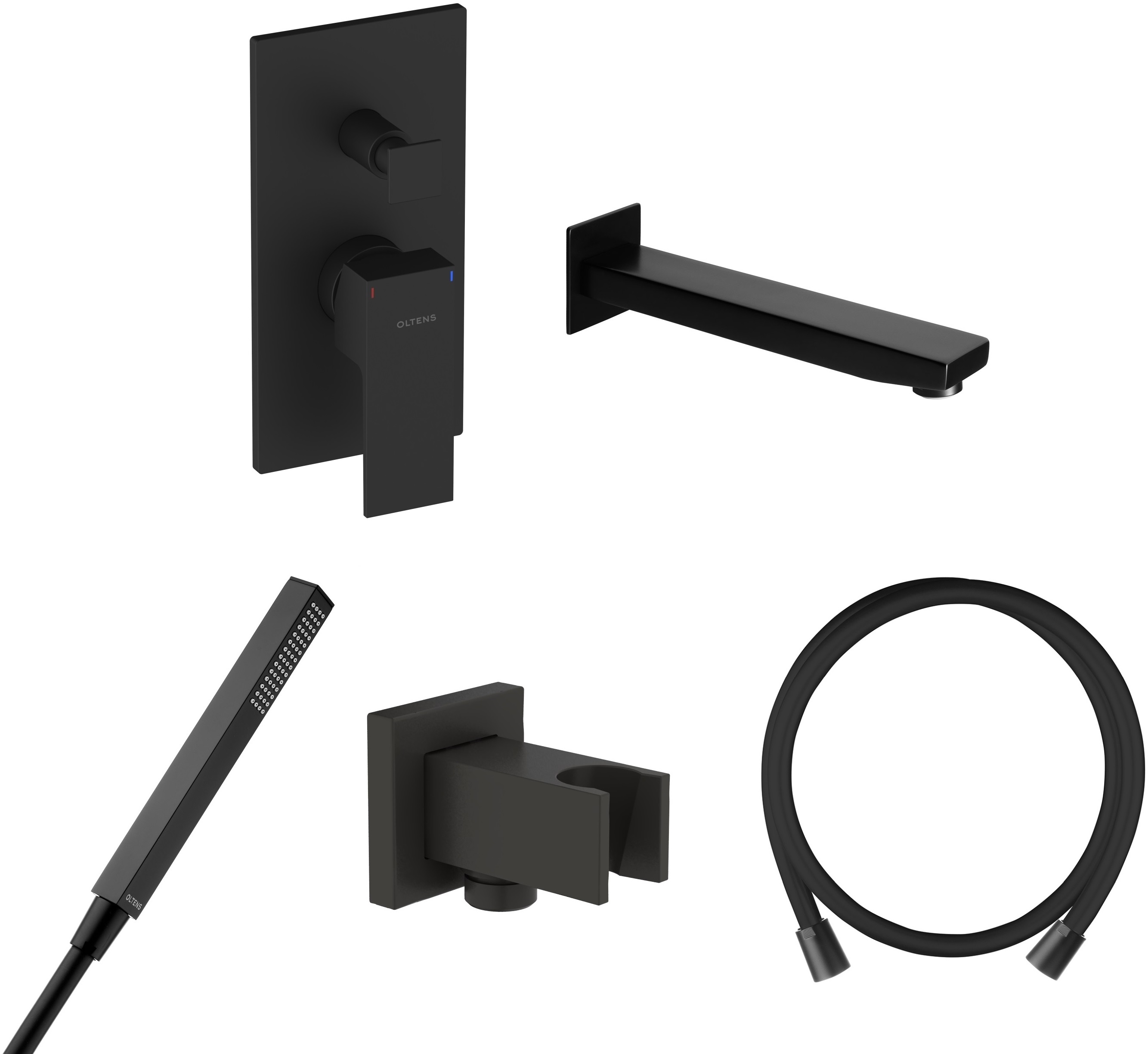 Set mitigeur bain-douche Oltens Gota 34101300, bec pour mitigeur Oltens Gota 39101300, 39303300, 37103300, 37200300