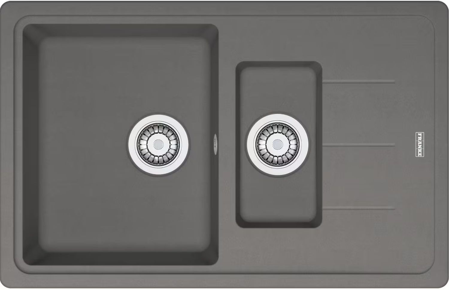 Franke Basis évier en granit 78x50 cm gris/graphite/onyx 114.0676.281