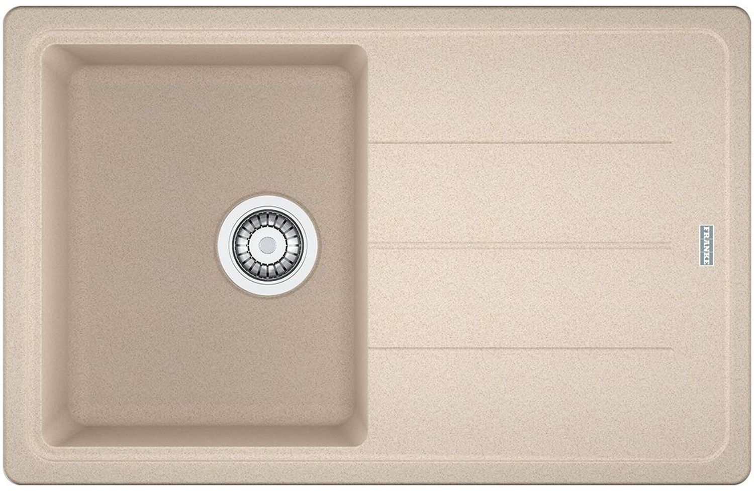 Franke Basis évier en granit 78x50 cm beige 114.0676.293