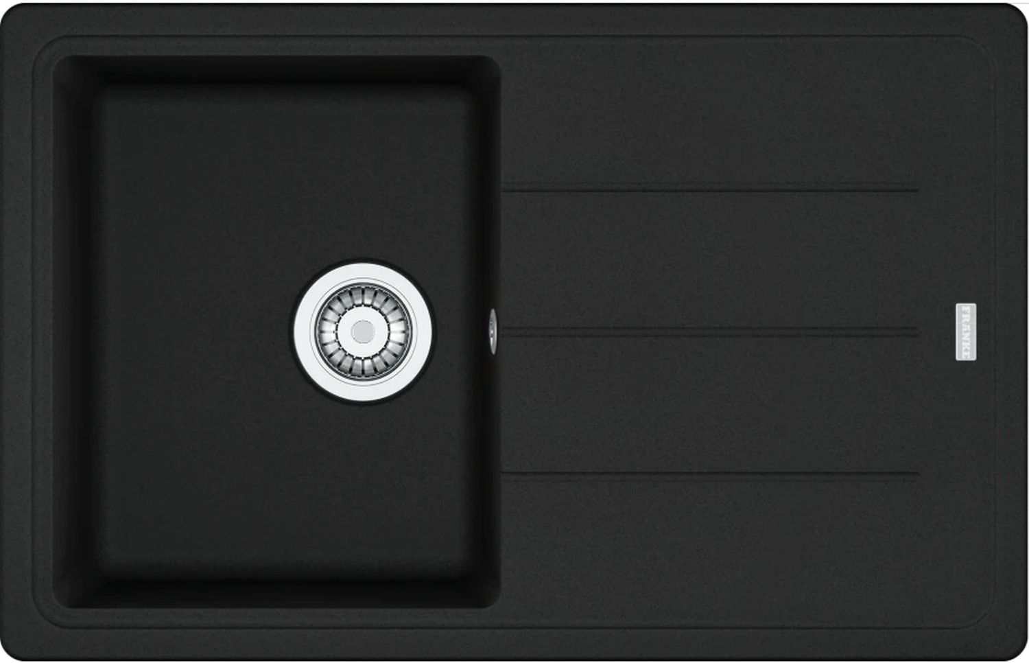 Franke Basis évier en granit 78x50 cm noir 114.0676.298