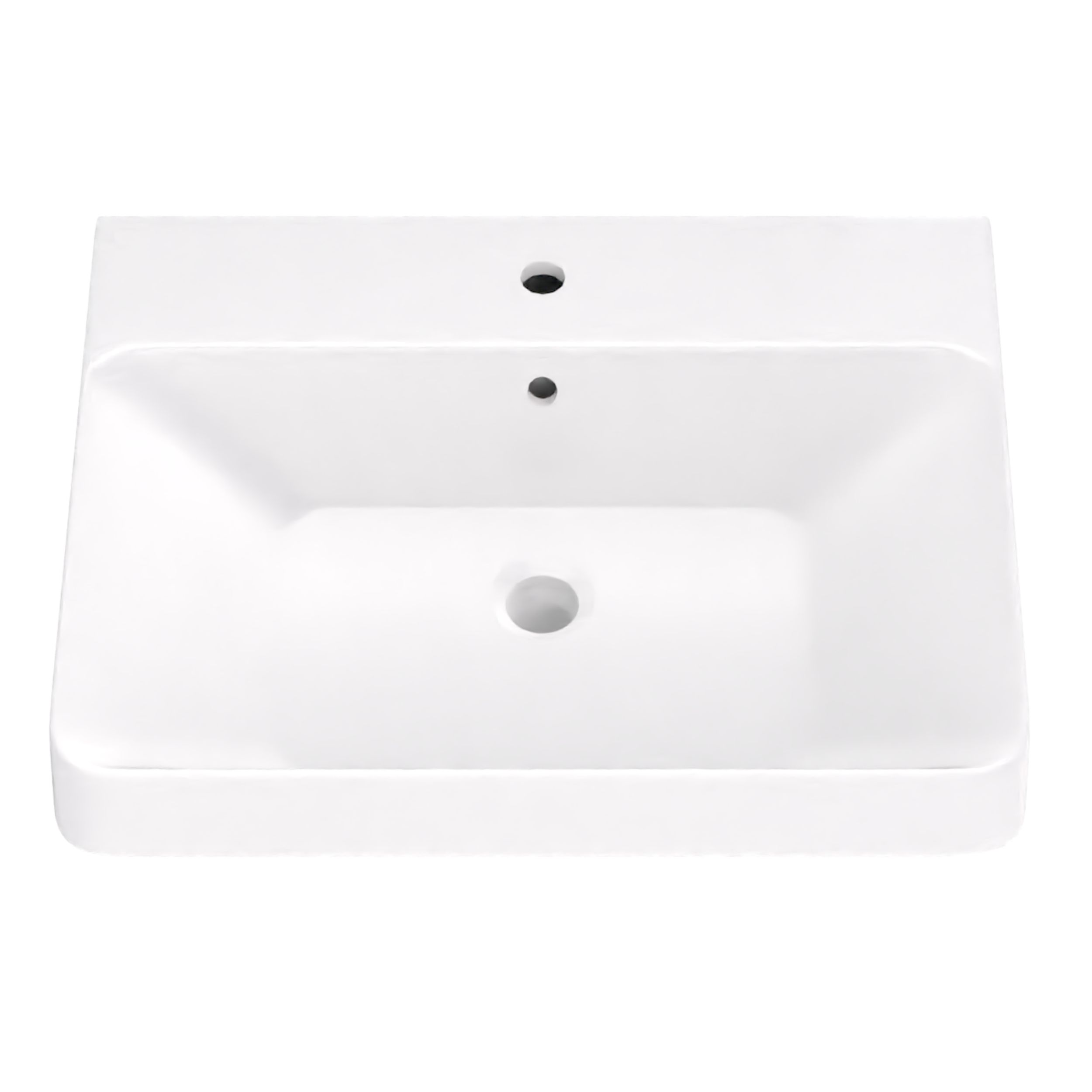 Strama Austin lavabo 61x45 cm rectangulaire de meuble blanc 99.09.060