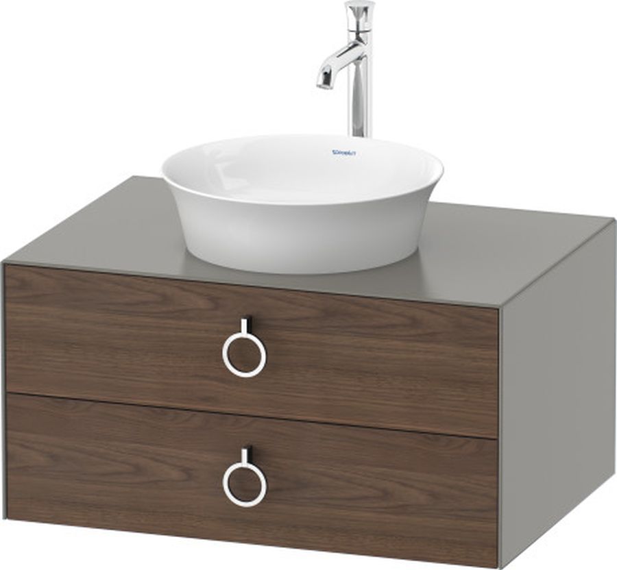 Duravit White Tulip armoire 80x55x40.8 cm sous-lavabo suspendu noyer WT499007792