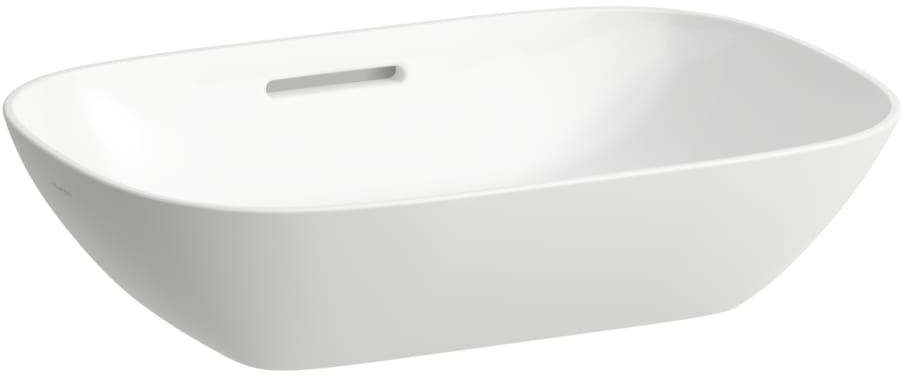Laufen Ino lavabo 50x36 cm rectangulaire à poser blanc brillant H8123024001091