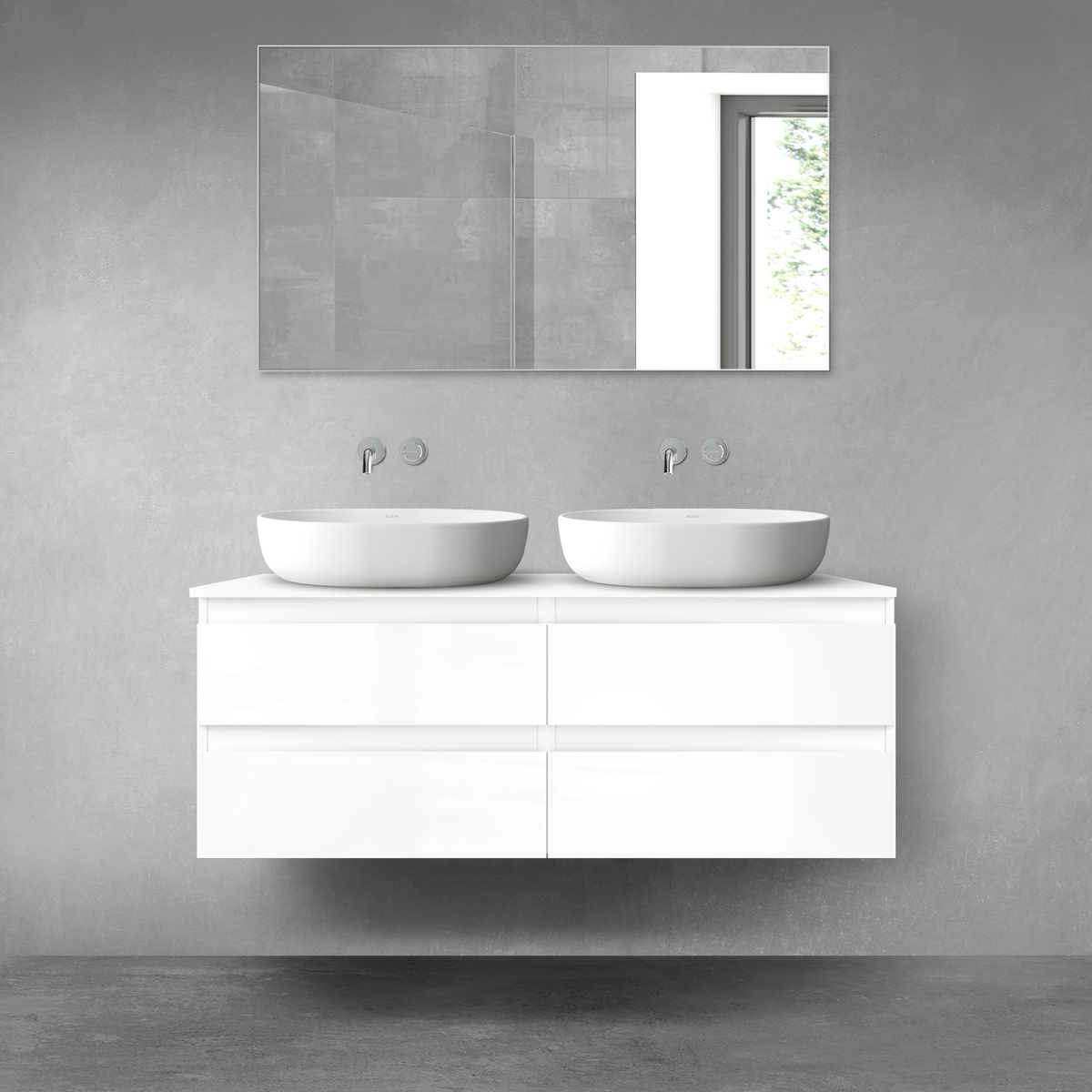 Set armoire Oltens Vernal 60002000, plan de travail suspendu Oltens Vernal 63007000