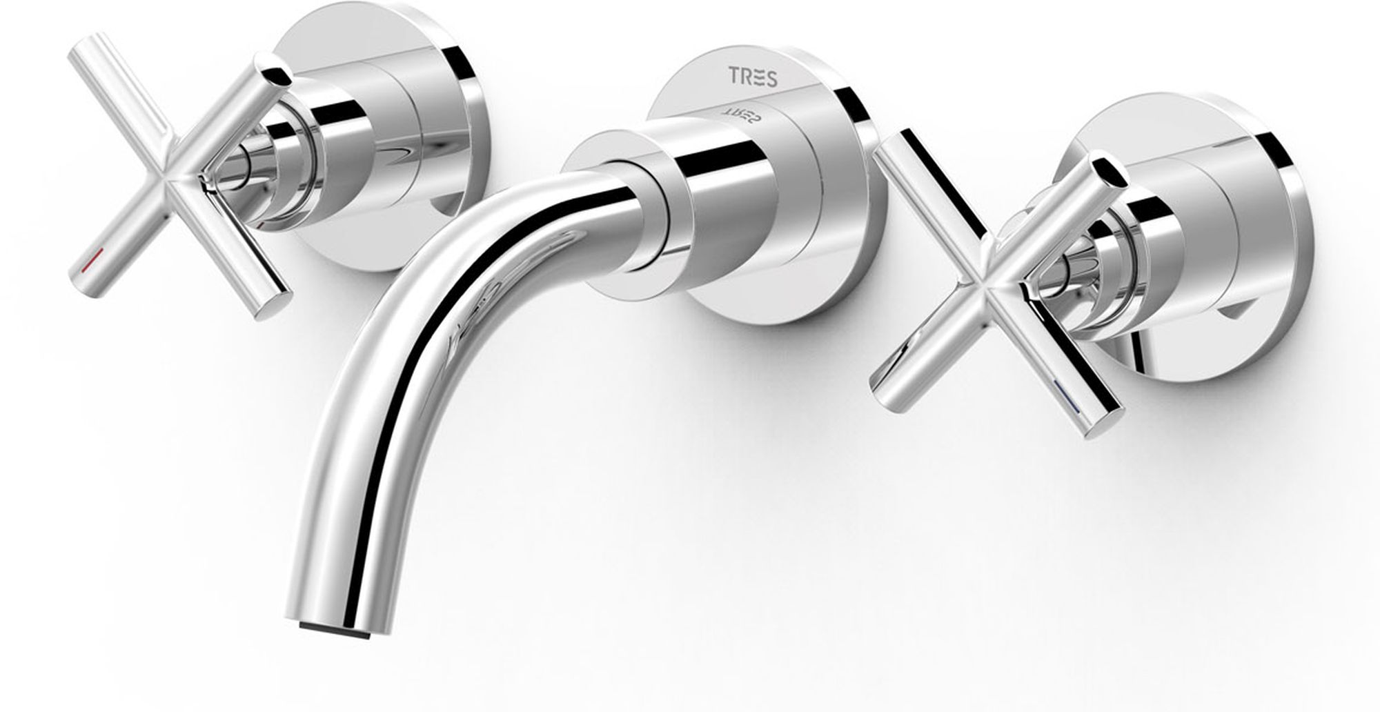 Tres Mont Blanc mitigeur de lavabo encastrée chrome 28330001