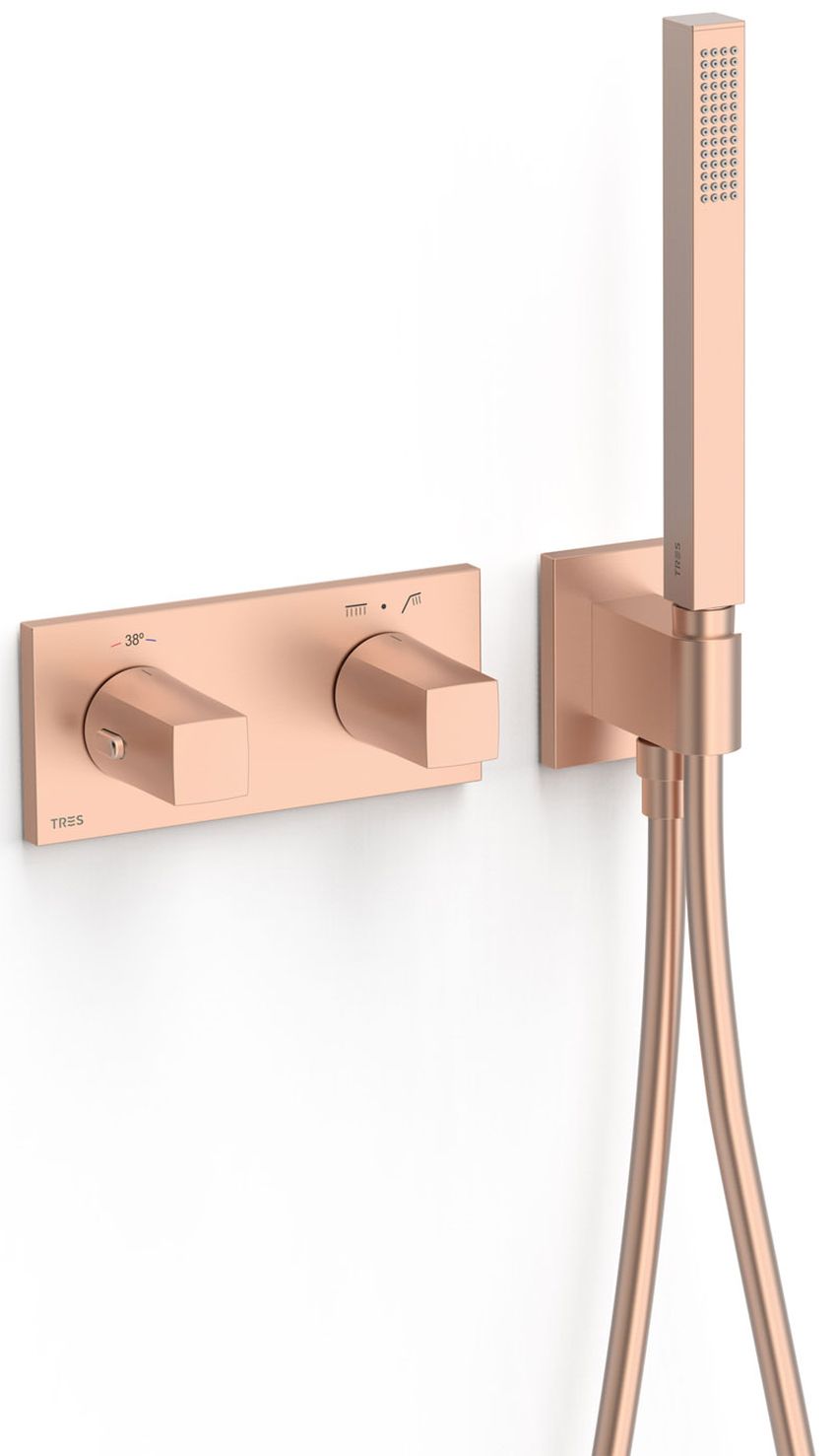 Tres B-System mitigeur bain-douche encastrée avec thermostat || 30725201OPM
