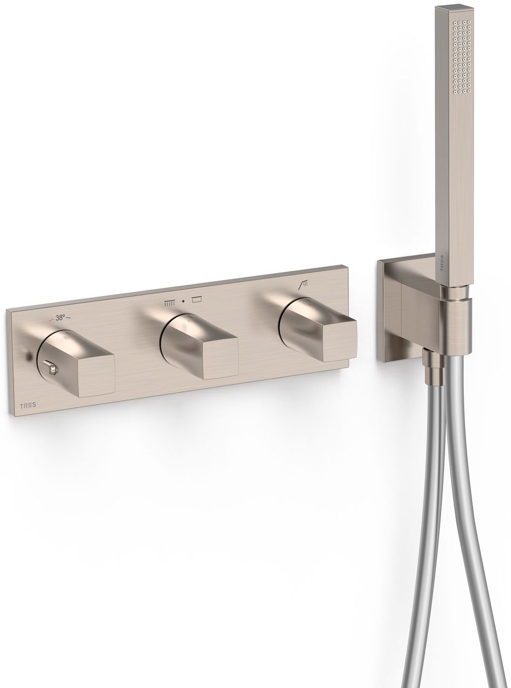 Tres B-System mitigeur bain-douche encastrée avec thermostat || 30725301AC