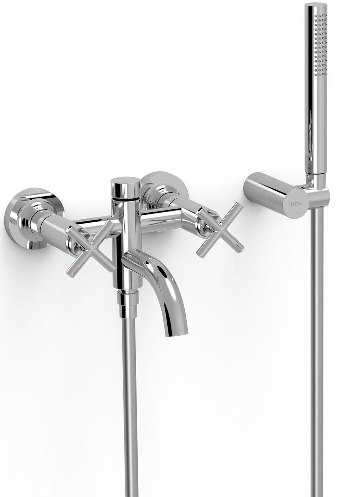 Tres Mont Blanc mitigeur bain-douche murale chrome 28317601