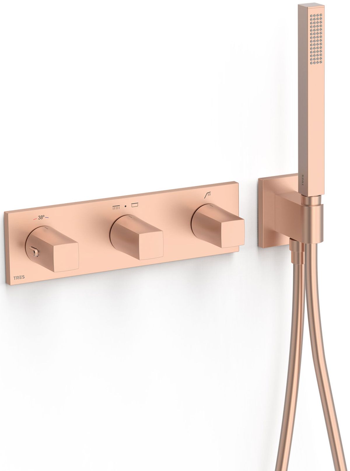 Tres B-System mitigeur bain-douche encastrée avec thermostat || 30725301OPM