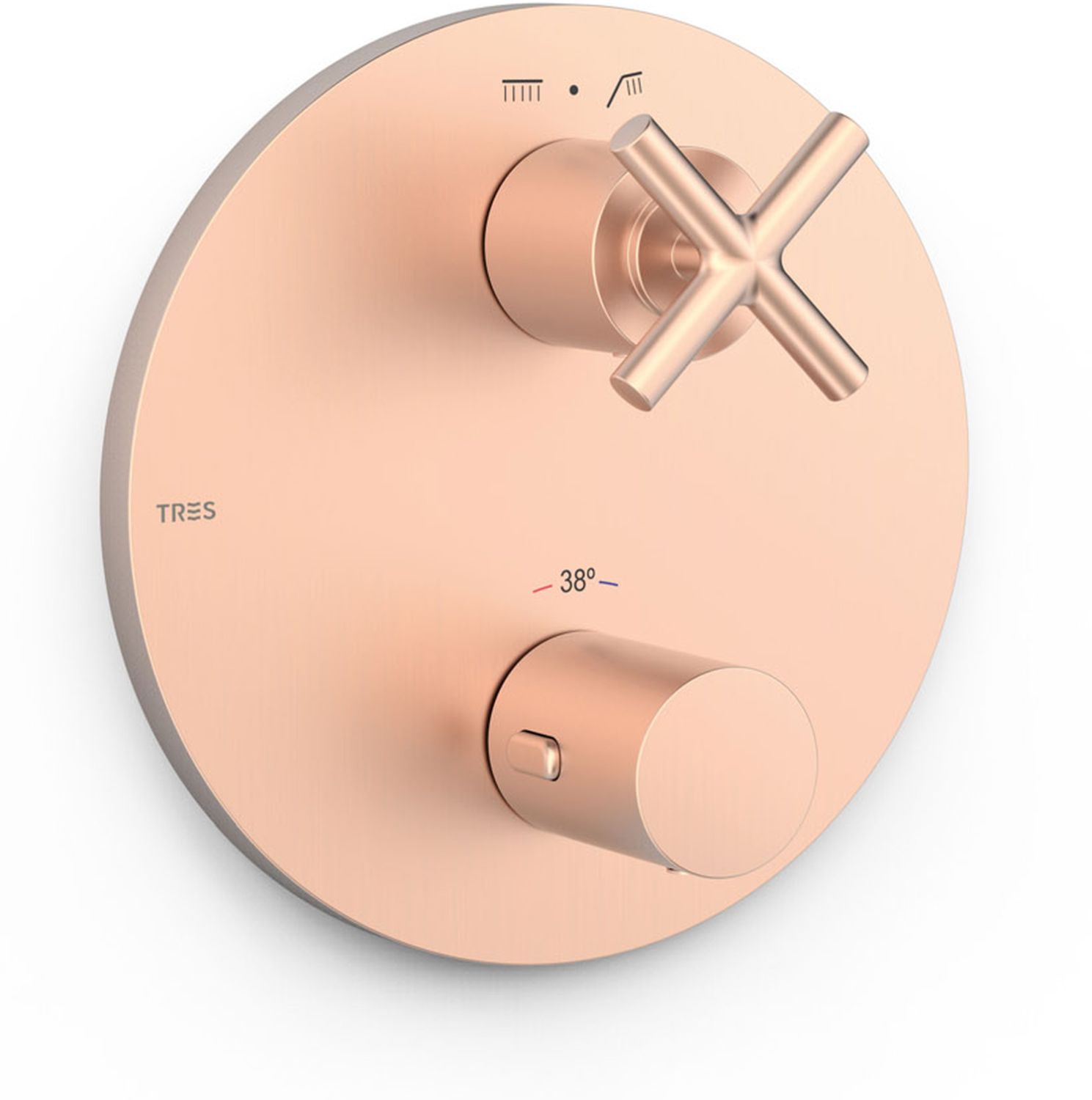 Tres Mont Blanc mitigeur bain-douche encastrée avec thermostat || 28325001OPM