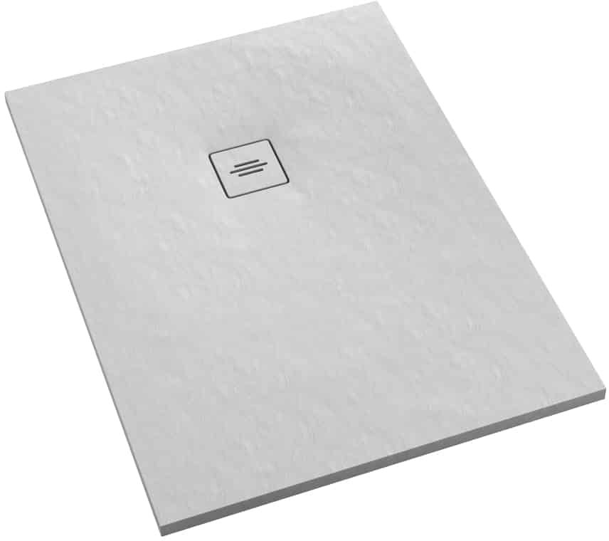 Schedline Protos White Stone receveur de douche rectangulaire 130x90 cm blanc 3SP.P1P-90130/B/ST-M1/B/ST