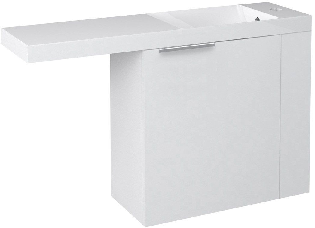 Sapho Latus armoire 50x22x50 cm sous-lavabo suspendu blanc LT610-3030