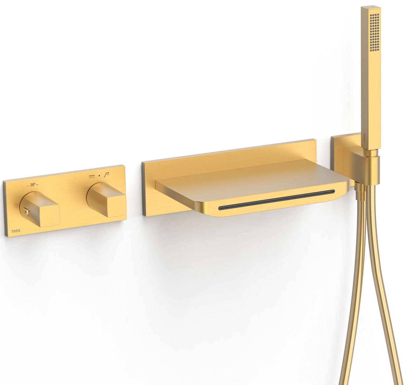Tres B-System mitigeur bain-douche encastrée oui doré 30725207OM