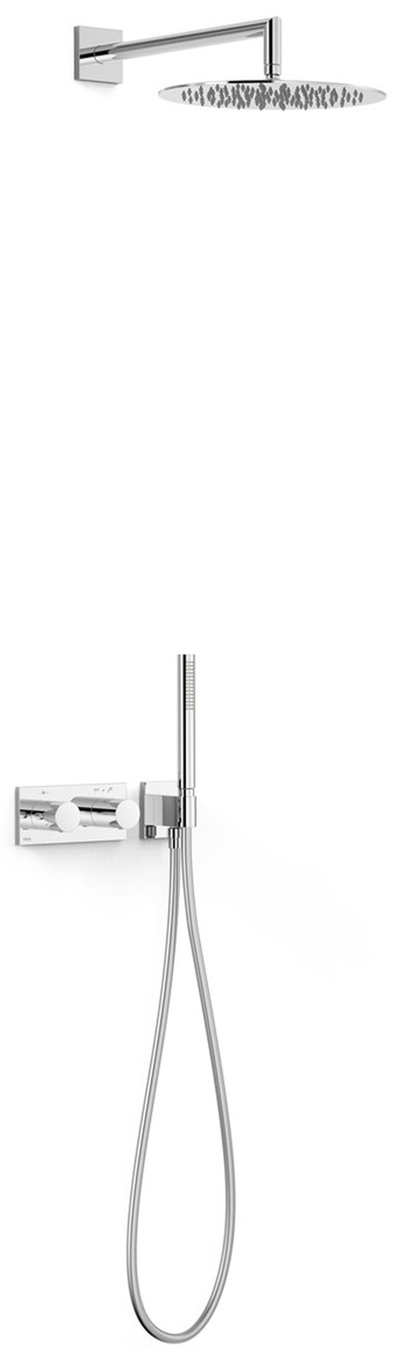 Tres B-System ensemble de douche encastré avec thermostat oui chrome 30735204