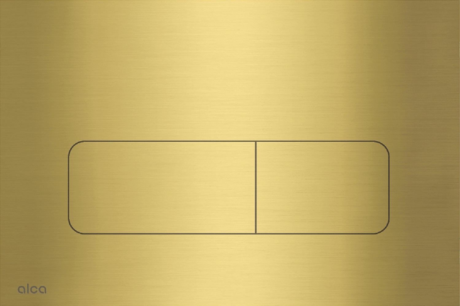 Alca Flat bouton de chasse d'eau pour WC doré MOON-BRASS