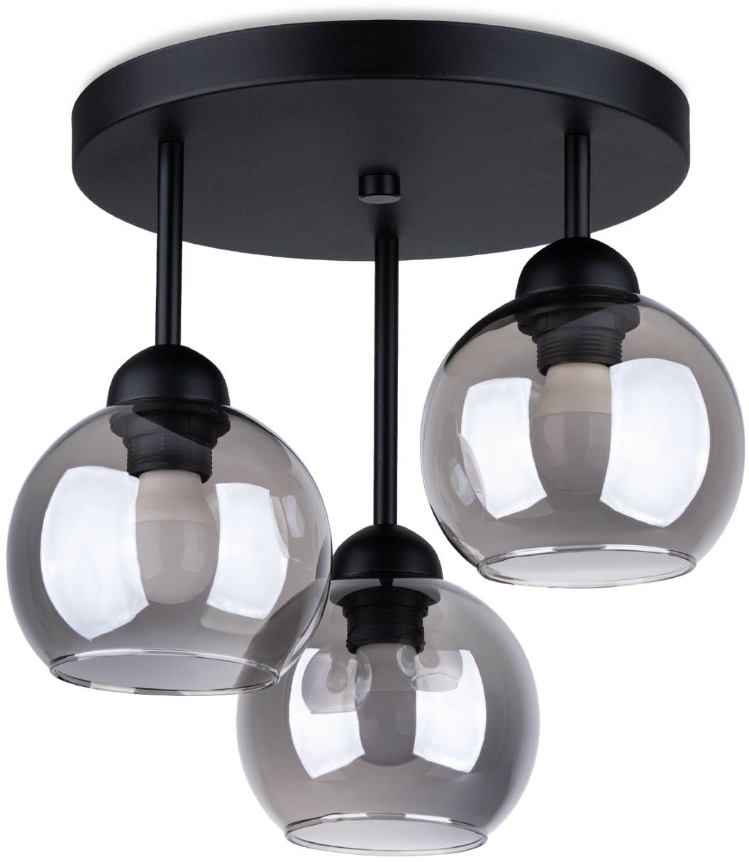 Sollux Lighting Alino plafonnier 1x60 W noir SL1140