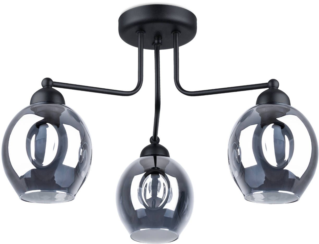 Sollux Lighting Fillan plafonnier 3x60 W noir SL.1144