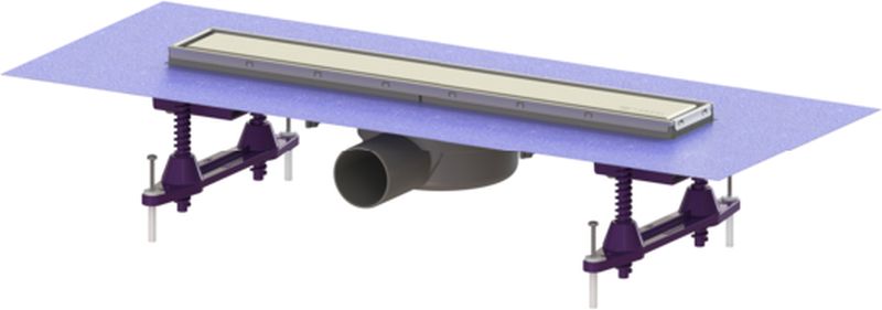 Kessel Linearis Compact drain de douche 45 cm acier 45600.60M