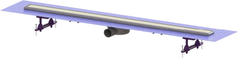 Kessel Linearis Compact drain de douche 115 cm acier 45600.67M