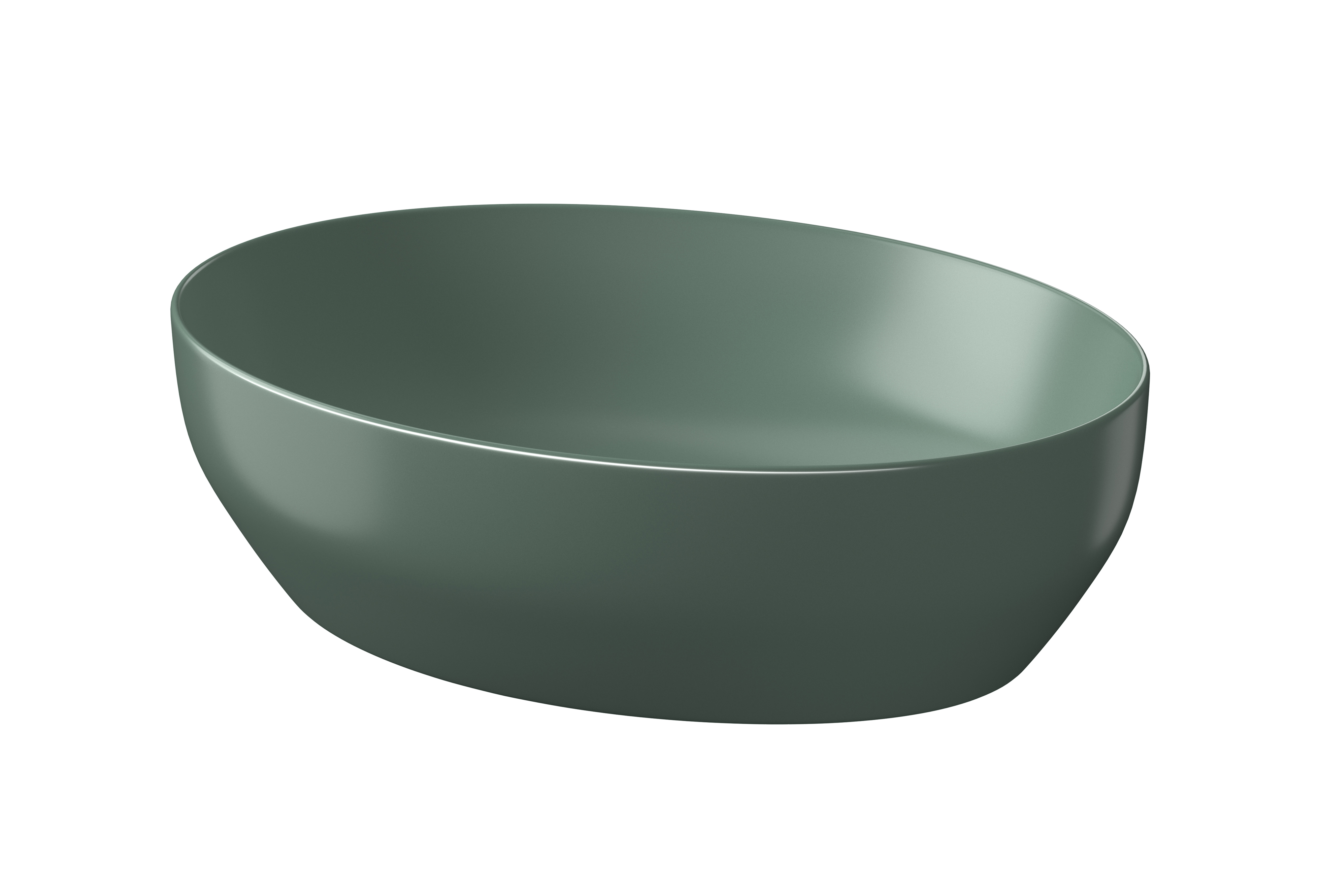 Cersanit Larga lavabo 50.5x38.5 cm ovale à poser vert K677-054