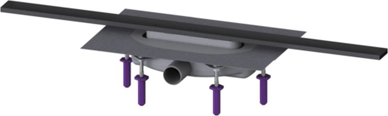 Kessel Linearis Infinity drain de douche 80 cm noir 45302.08