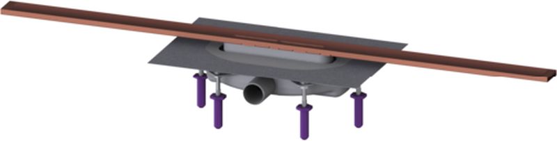 Kessel Linearis Infinity drain de douche 100 cm cuivre 45303.10