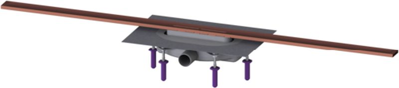 Kessel Linearis Infinity drain de douche 120 cm cuivre 45303.12
