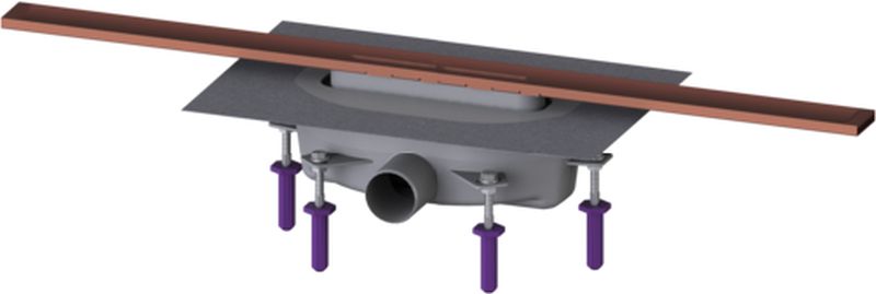 Kessel Linearis Infinity drain de douche 80 cm cuivre 45203.08