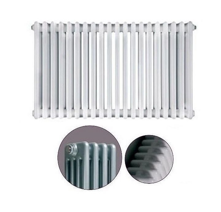 Instal Projekt Tubus 4 radiateur d’intérieur 70.2x60.5 cm podłączenie inférieur blanc TUB4-070/13V