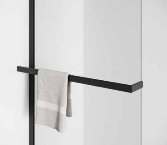 Novellini Giada porte-serviettes noir R90AGEBPS180VMS-H