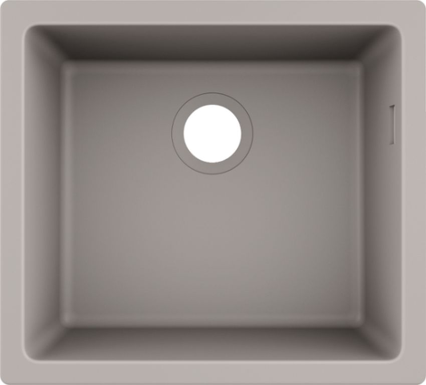 Hansgrohe S 51 évier en granit 50x46 cm gris/graphite/onyx 43431380