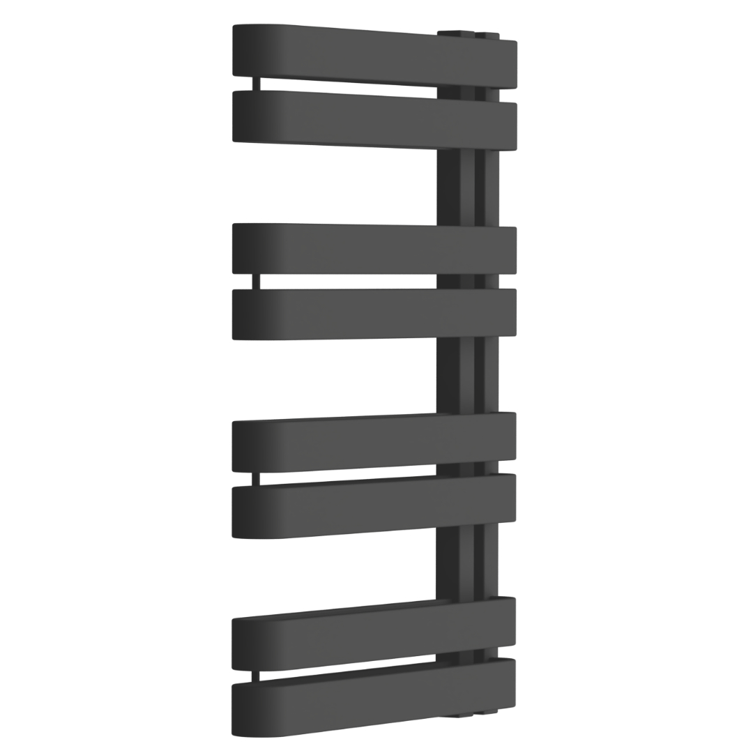 Excellent Meteor Side radiateur de salle de bain échelle 72x50 cm noir GREX.MES72.BL